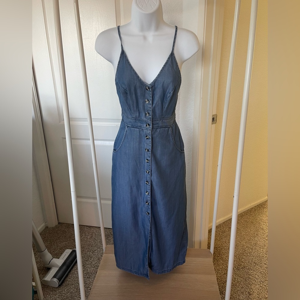 Kimchi Blue Urban Outfitters denim XS blue adjustable strap dress preowned